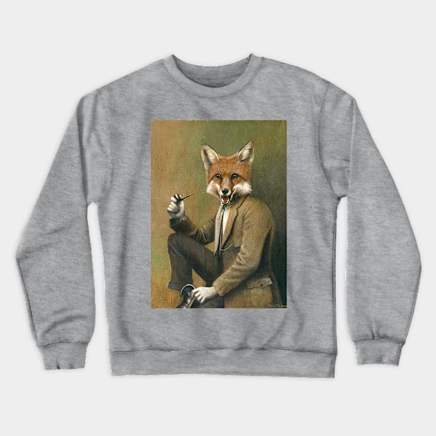 Vintage Mr Fox Crewneck Sweatshirt by mictomart